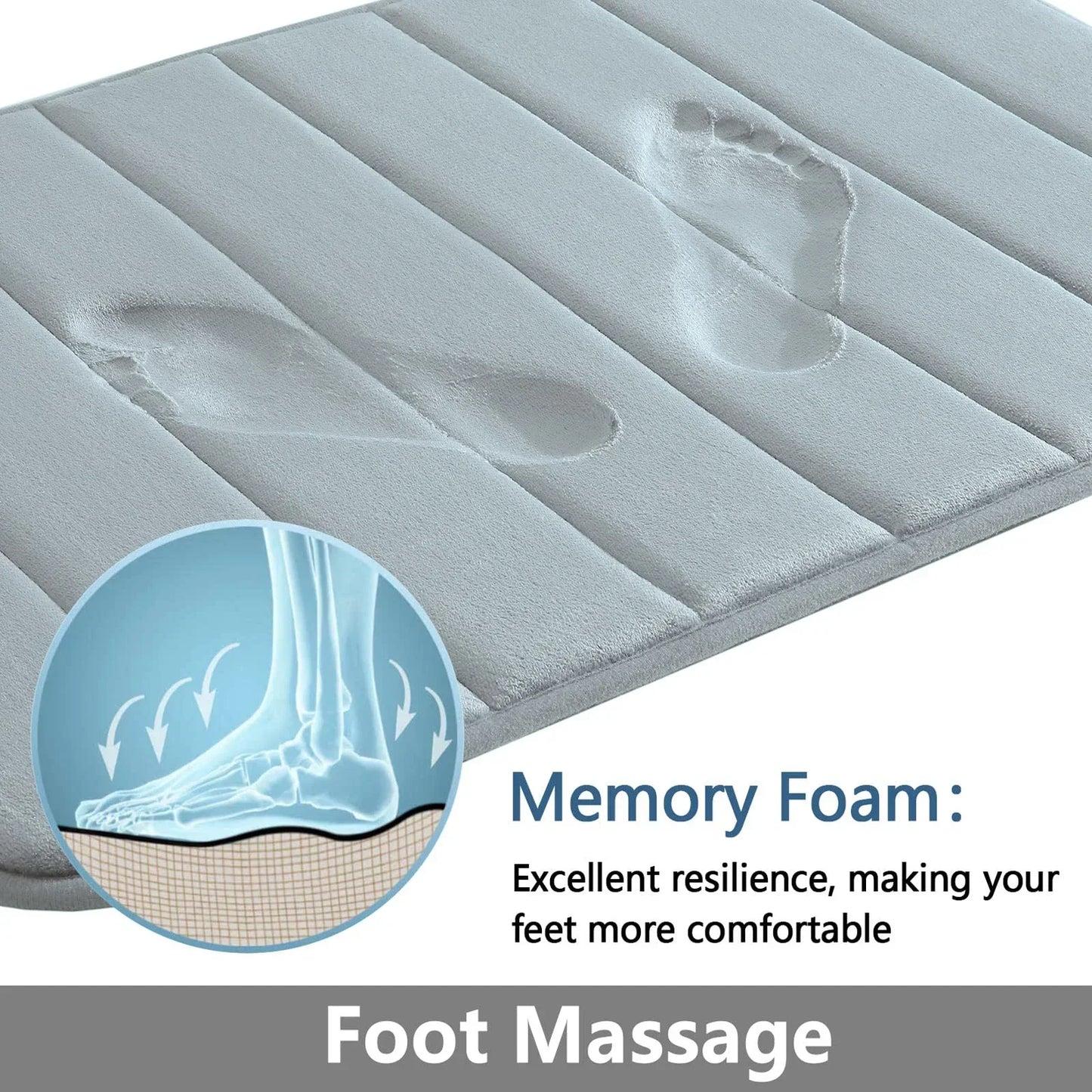 Super Absorbent Bath Mat Memory Foam - Empire P.E