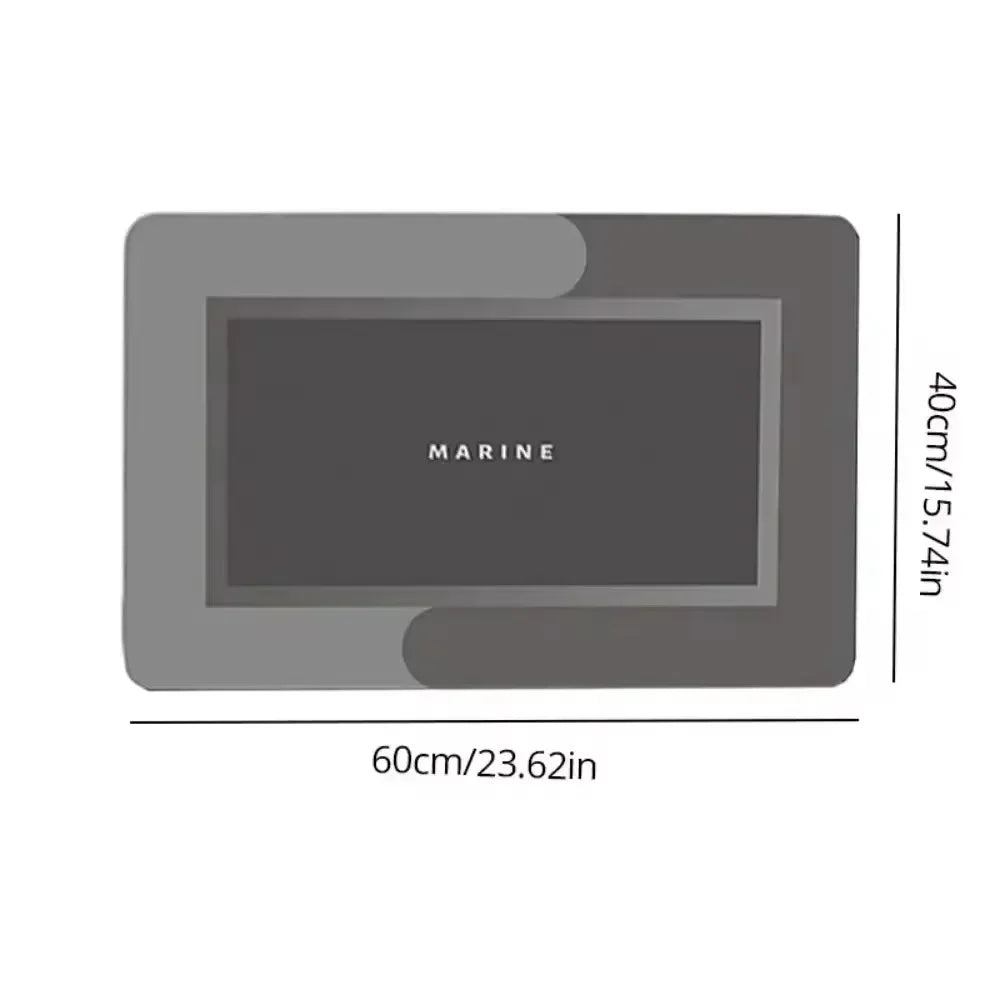Mats Diatomite Bath Absorbent Anti Slip Floor Mat - Empire P.E