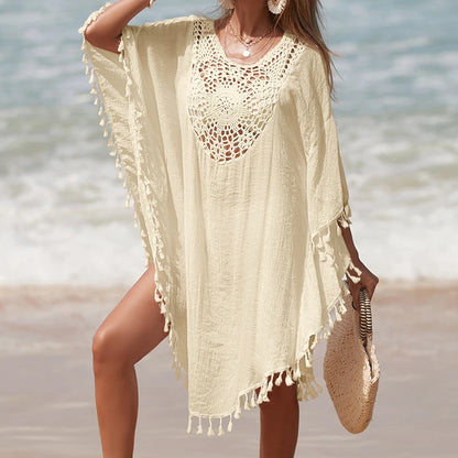 Women's Handmade Crochet Splicing Swimsuit Cover-Ups