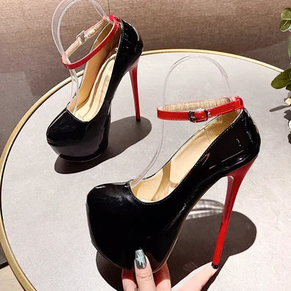 New Sexy Extreme Thin High Heels Buckle Strap - Empire P.E