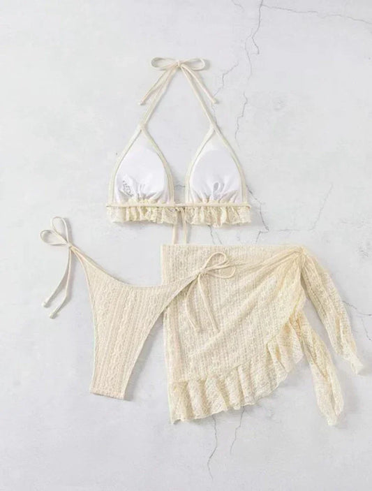 2025 Women Sexy Halter Bikini 3 Piece Set - Empire P.E