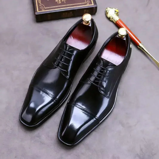 Elegant Leather Mens Dress Shoes Formal Social Shoe - Empire P.E