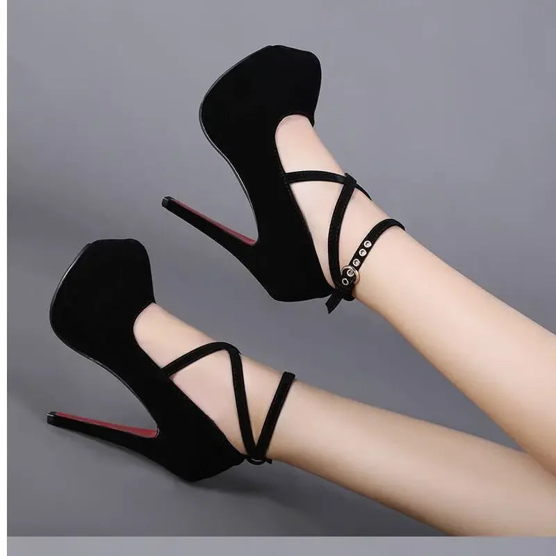 High Heels Ladies Stilettos Strappy Pumps - Empire P.E