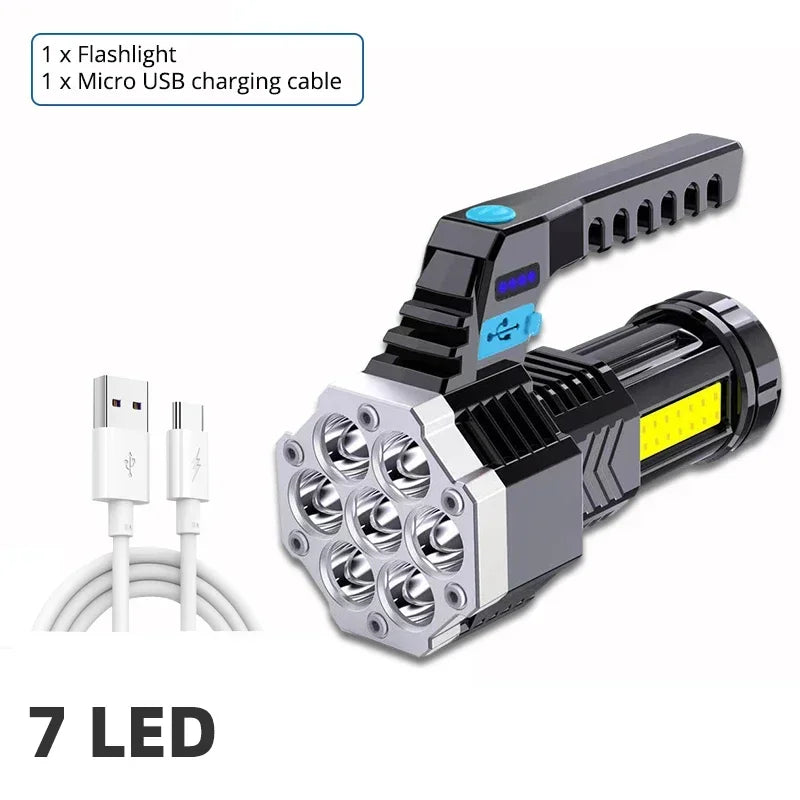 High Power Rechargeable Led Flashlights 7LED - Empire P.E