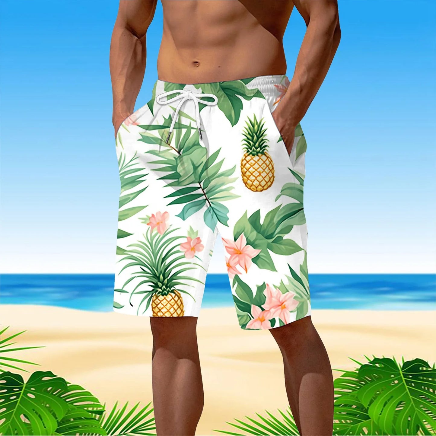 Personality Hawaii Summer Tropics Beach Shorts