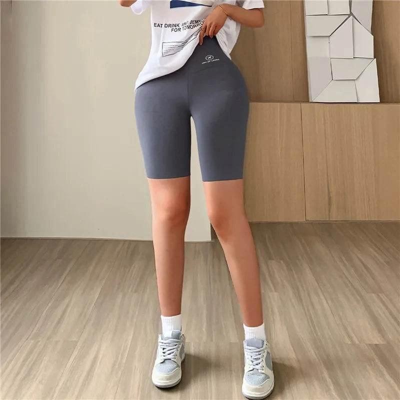 Sports Short Leggings Gym Fitness Push Up Shorts Women Yoga Slim Fit Half Pants Elastic High Waist Summer Thin Workout Tights - Empire P.E