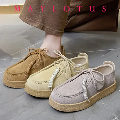 Retro Casual Suede Leather Loafers