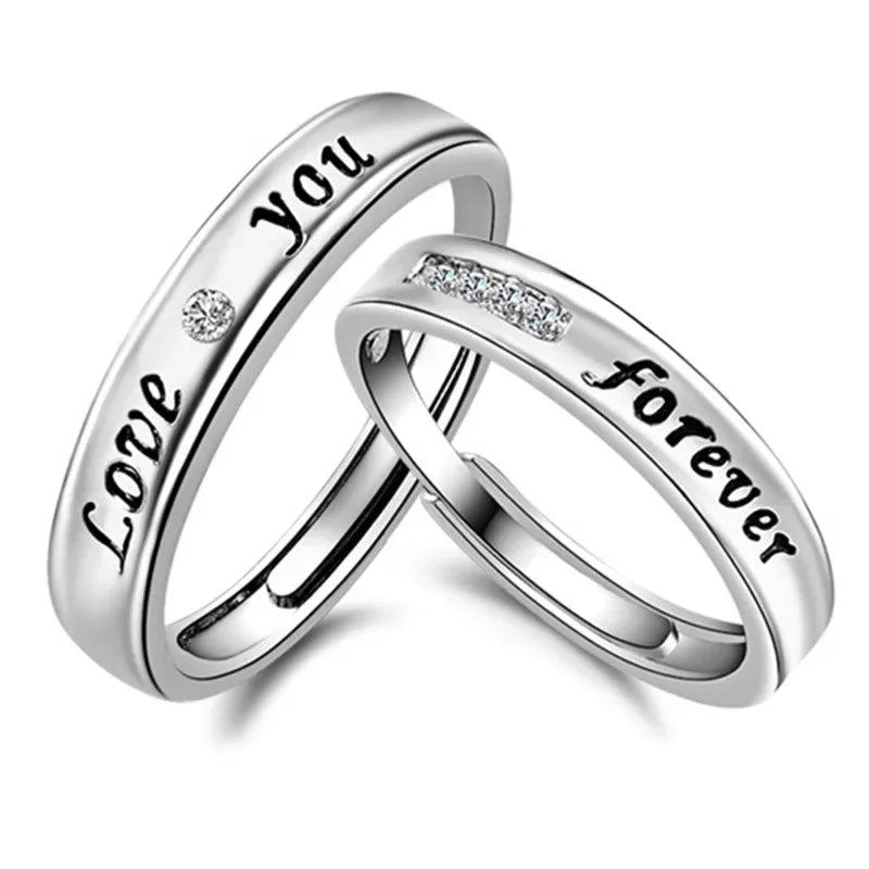 NEW 925 Sterling Silver Moissanite Diamond Couple Rings - Empire P.E