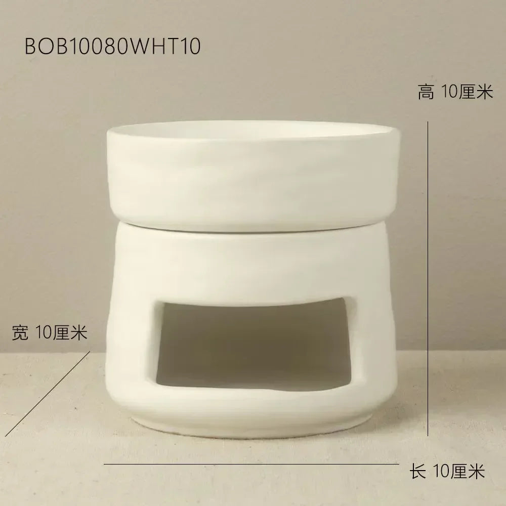 Exquisite ceramic craftsmanship candle holder wax oil burner