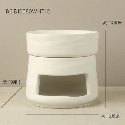 Exquisite ceramic craftsmanship candle holder wax oil burner