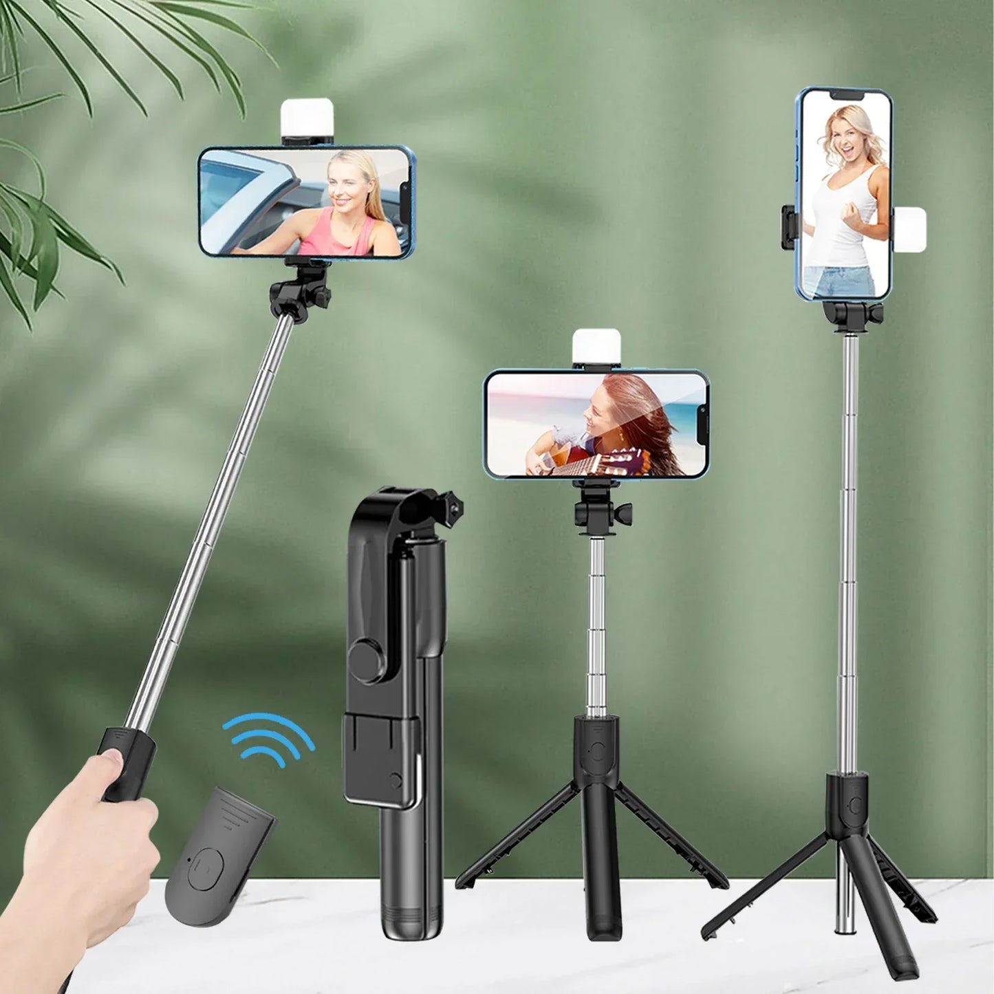 Selfie Stick Telescopic Travel Handheld Tripod Phone Stand
