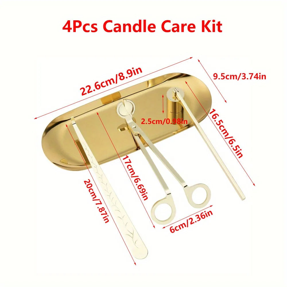 4pcs/set Luxury Candle Care Kit