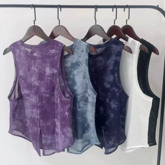 Sports Vest Women's Quick Dry Loose Running Gym Top Sleeveless