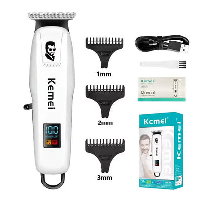 Kemei KM-PG809A KM-PG232 LCD USB Charging Hair Clipper Adjustable - Empire P.E