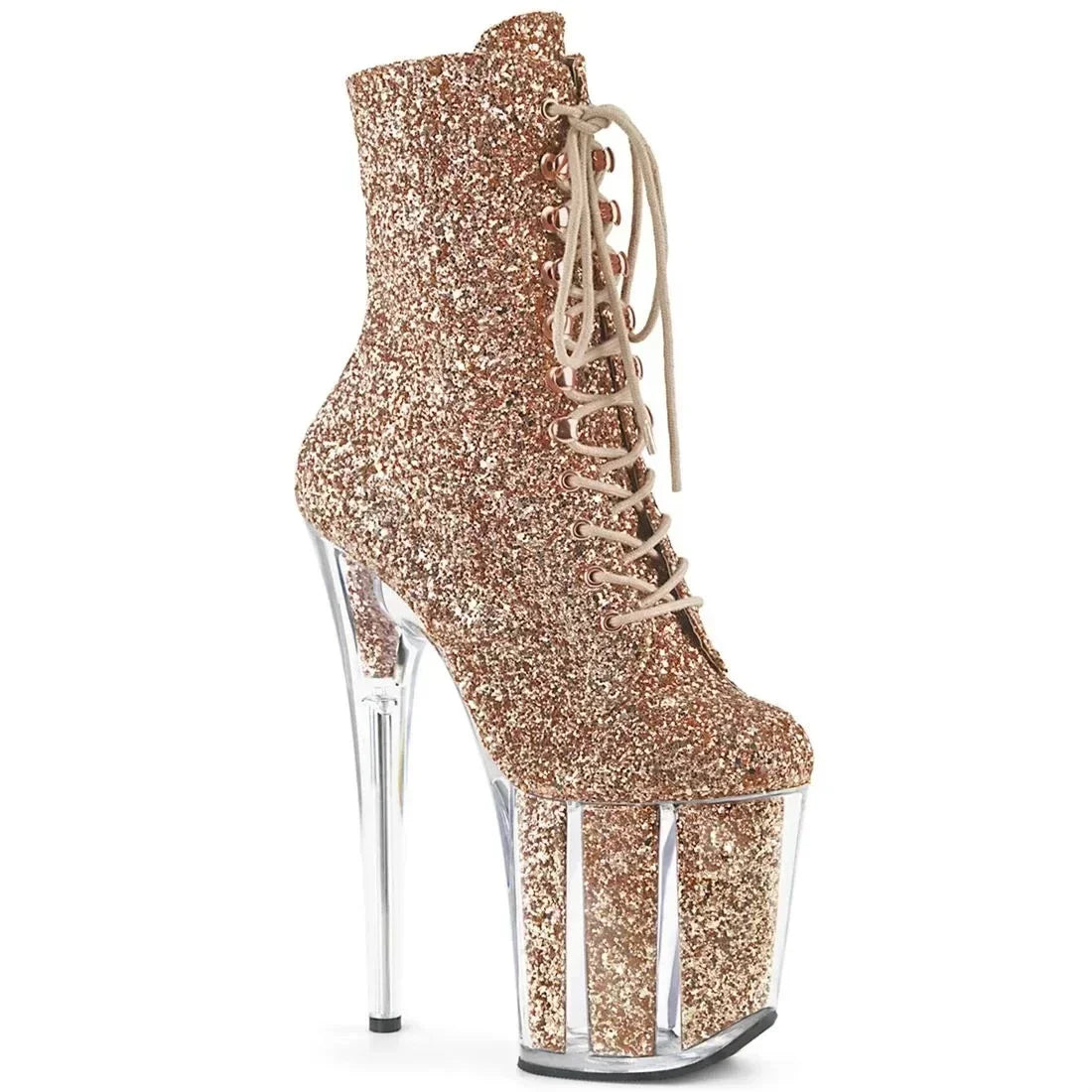 Female 8 Inch High Heel Platform Ankle Boots - Empire P.E