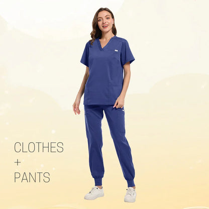 Multicolor Women Pet Shop Doctor Scrub Set