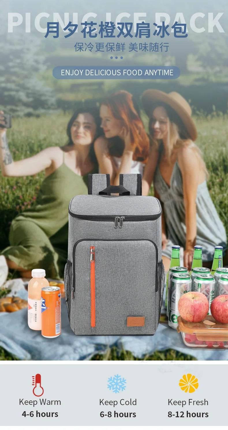Outdoor Cooler Picnic Thermal Backpacks Insulated Bag Beach Sports Hiking Backpack Camping Lunch Travel Fridge Pouch Picnic Bag - Empire P.E