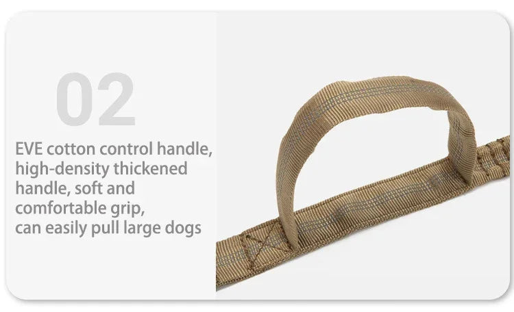 Pet Dog Collar Leash Set Nylon Material Durable Dog Collar Reflective Leash Pet Tactical Training Dog Collar Large Dog Leash Set - Empire P.E