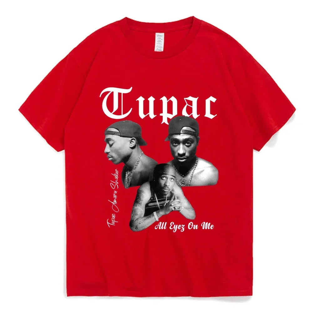 Women Graphic Cartoon Rapper Tupac 2pac Print T Shirt - Empire P.E