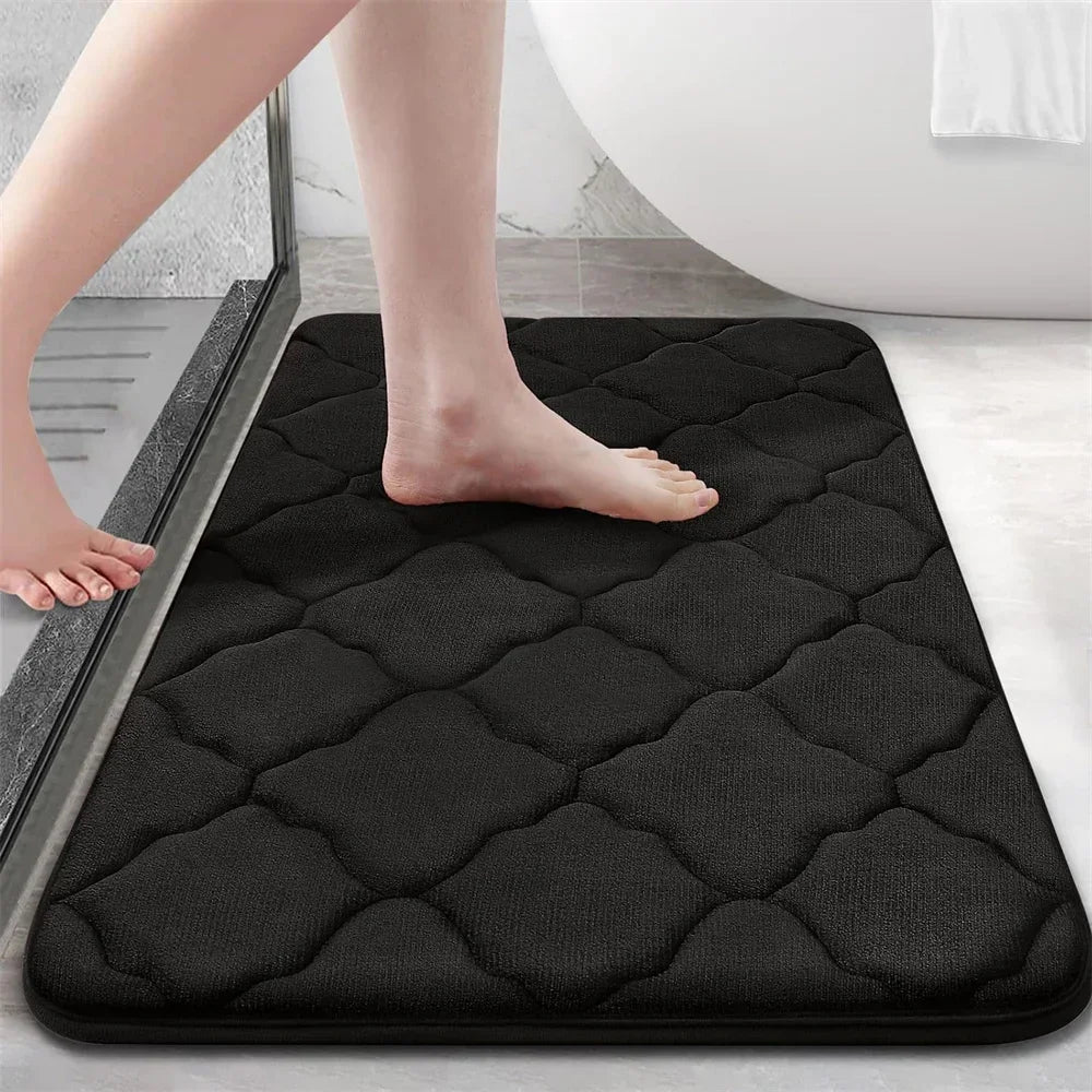 Homaxy Super Absorbent Bath Mat Memory Foam Carpet Non-Slip Toilet Bathroom Rug - Empire P.E