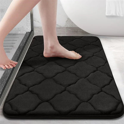 Homaxy Super Absorbent Bath Mat Memory Foam Carpet Non-Slip Toilet Bathroom Rug - Empire P.E
