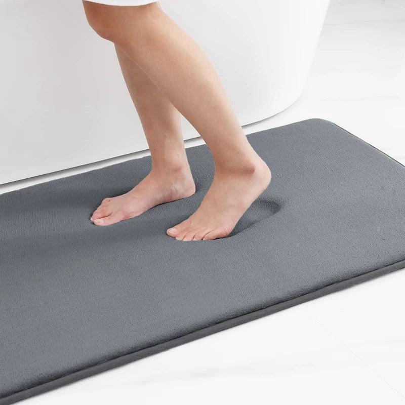 Homaxy Super Absorbent Bath Mat Memory Foam Carpet Non-Slip Toilet Bathroom Rug - Empire P.E