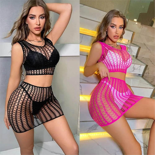 Hollow out Two Piece Set Fishing Net - Empire P.E