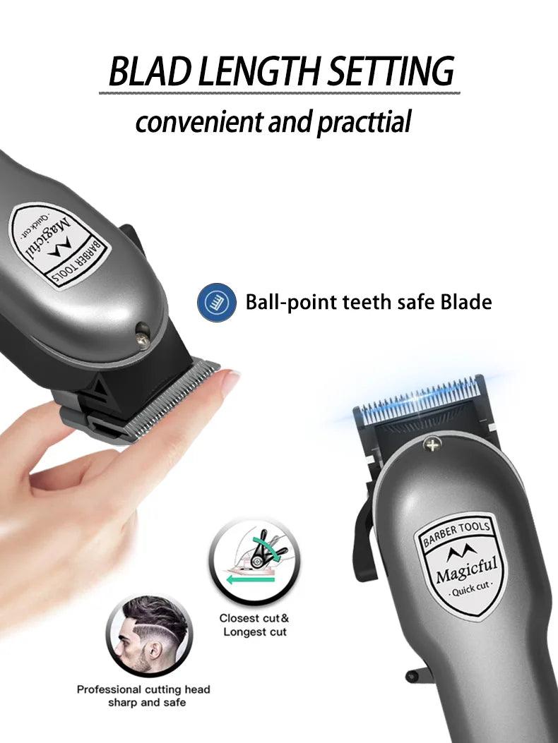Magicful Hair Clipper Hair Trimmer For Men Rechargeable Li-ion Battery - Empire P.E
