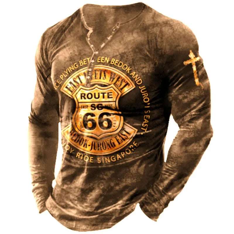 Men's Cotton Graphic T Shirts 3D Print - Empire P.E