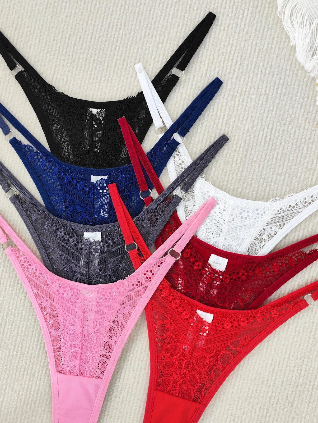 7PCS/Set Women's Panties Sexy Lingerie Lady Thongs G-Strings - Empire P.E