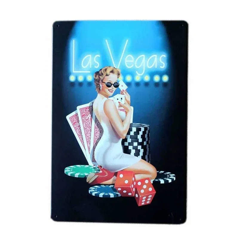 Europe Beauties Poster Metal Iron Sign Art