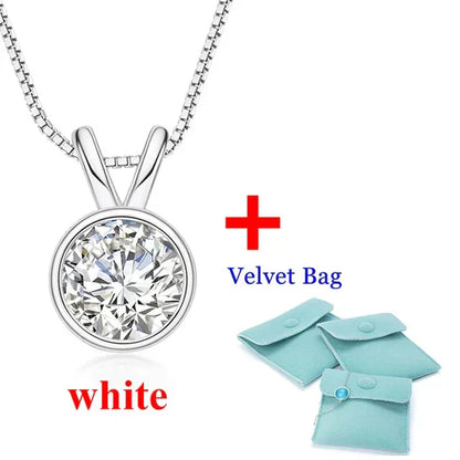 1-2ct D color Moissanite Diamond 18K Gold Plated Classic Necklaces - Empire P.E