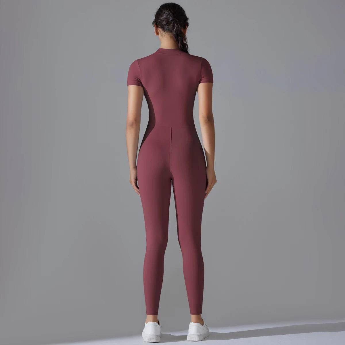 Women Bodysuits Fitness Sports Bodysuit Yoga Suit Breathable Quick Drying Sports Yoga Clothing Women's Gym Push Up Workout - Empire P.E
