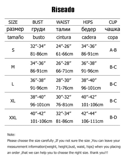 Riseado High Waist Bikinis Set Ruffle Shoulder Sexy Plunging Swimwear Women Bathing Suit Summer Beachwear - Empire P.E
