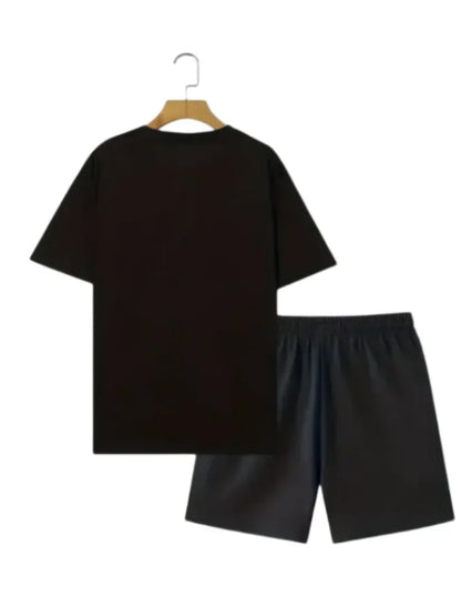 Summer Men Short Sleeved Drawstring Shorts Tracksuit - Empire P.E