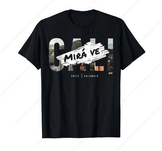 Cali Urban Colombia T-Shirt Vintage Tee T-Shirts Cotton New Arrival Tops - Empire P.E