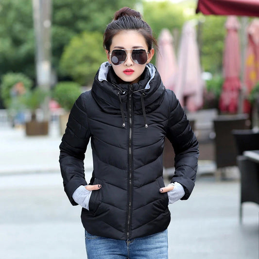 Women's Thicken Outerwear Solid Coats - Empire P.E