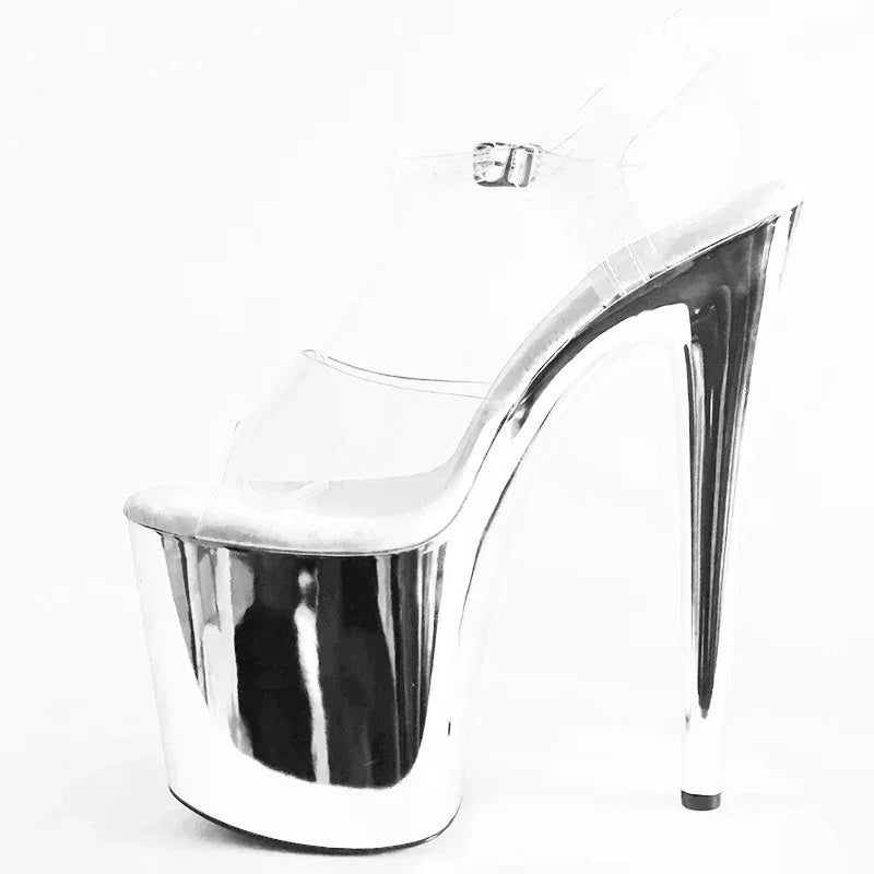 Peep Toe Pole Dance Shoes 8inch - Empire P.E