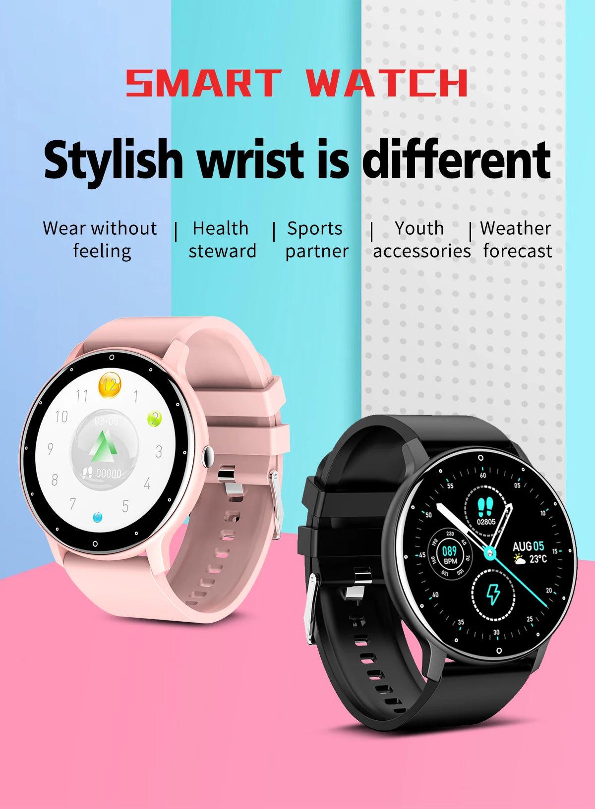 LIGE Smart Watch Men or Women Full Touch Screen Sport Fitness Watch - Empire P.E