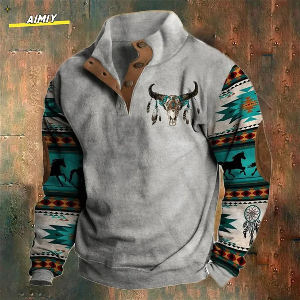 Vintage Men's Hoodie Casual Jacket - Empire P.E