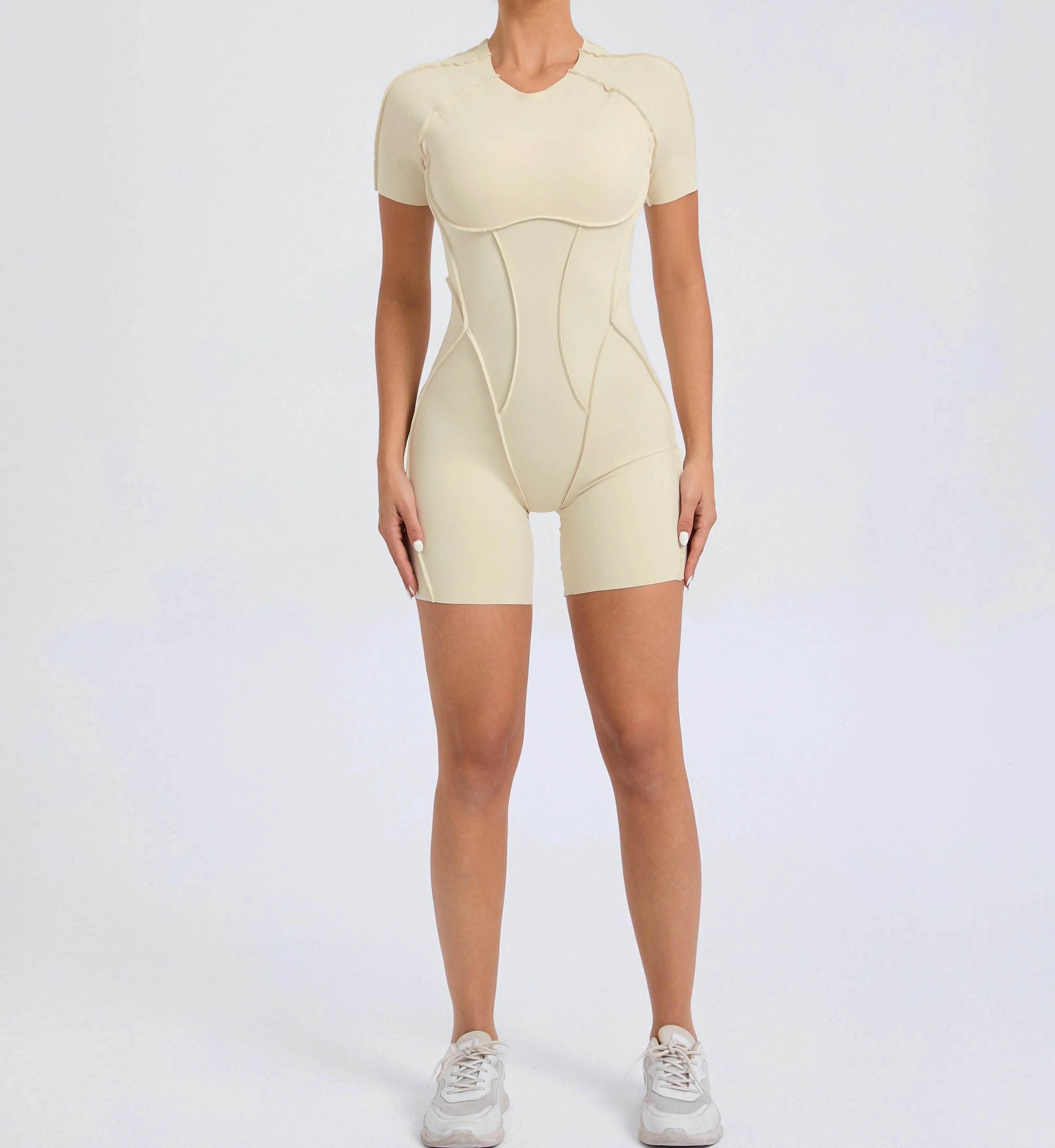 Short Jumpsuit Gym Clothes For Women Sportswear Fitness Overalls Backless Scrunch Booty Yoga Suit Sports Set Outfit - Empire P.E