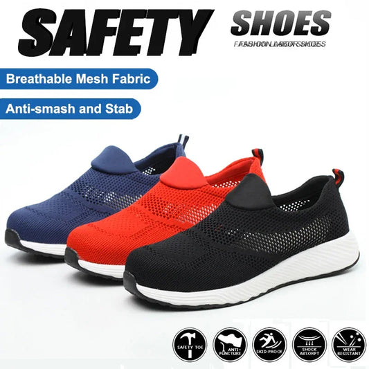 Steel Toe Work Shoes Men Lightweight Breathable - Empire P.E