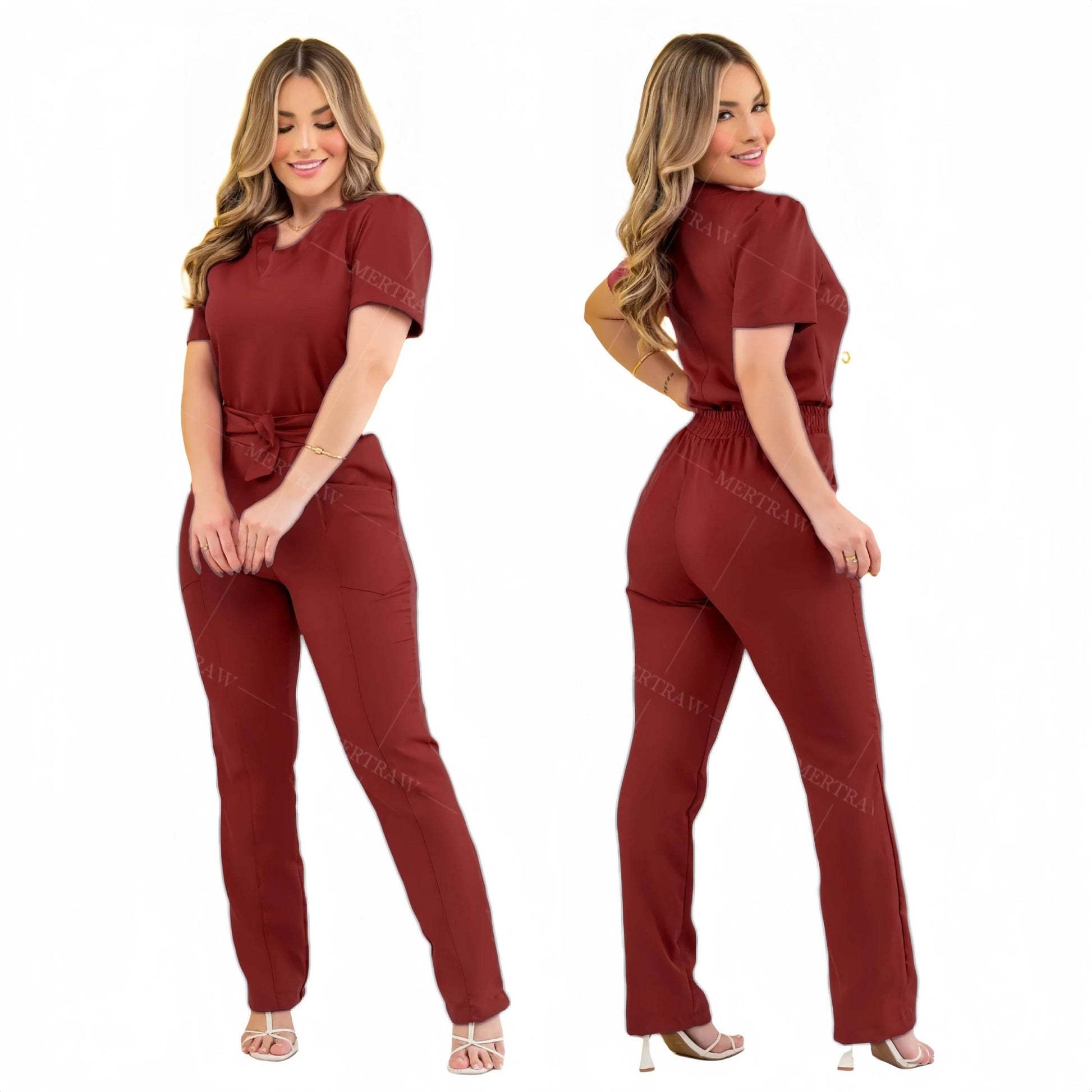 Hospital Scrubs Uniform Medical Scrubs Uniform Wholesale Beauty Salon Spa Short Sleeve Medical Uniforms Nursing Scrubs Sets - Empire P.E