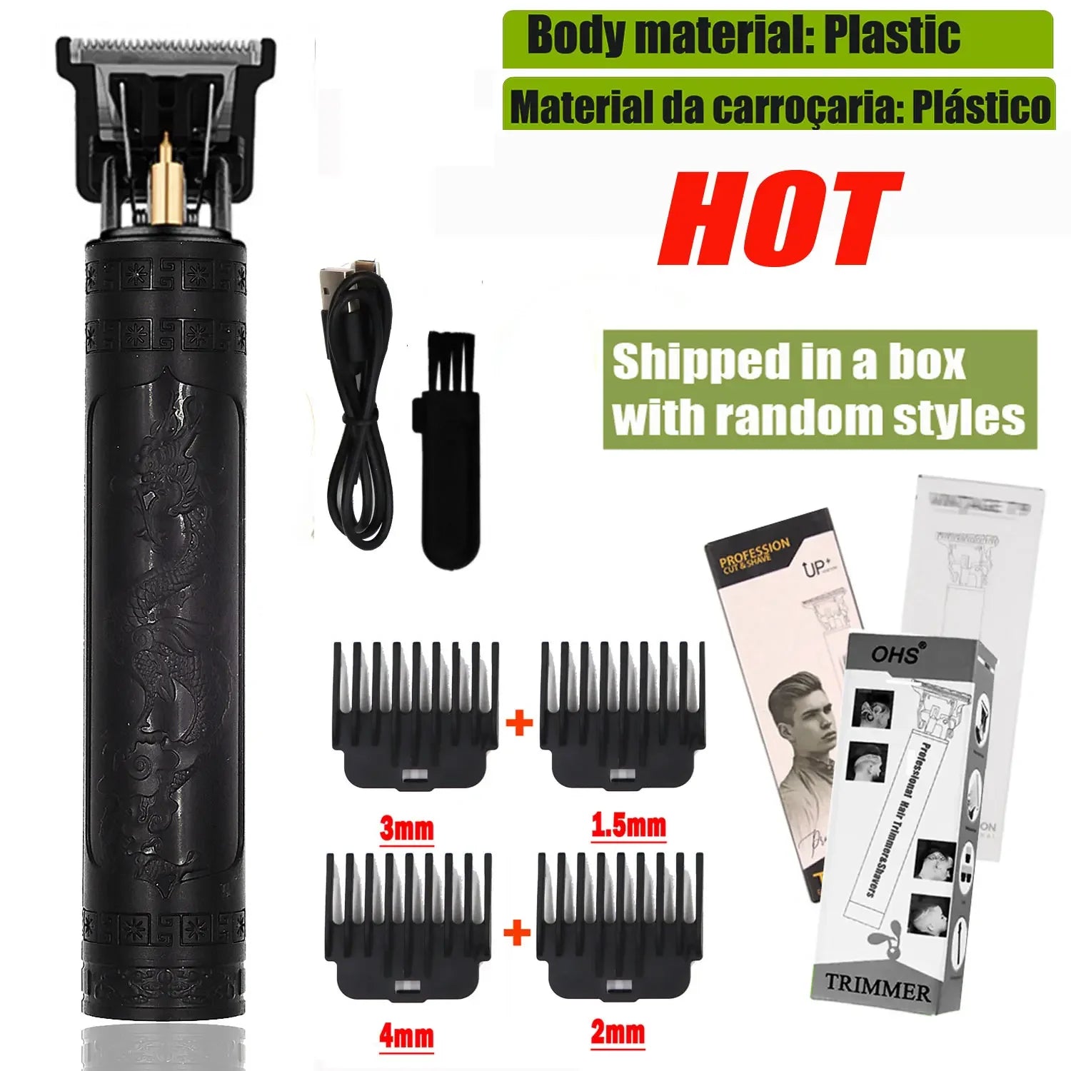 Vintage T9 Hair Clipper Beard Shaving Body Hair Trimmer Clippers - Empire P.E