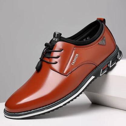 Mens Casual Oxford Pointed Toe Slip on Shoes - Empire P.E