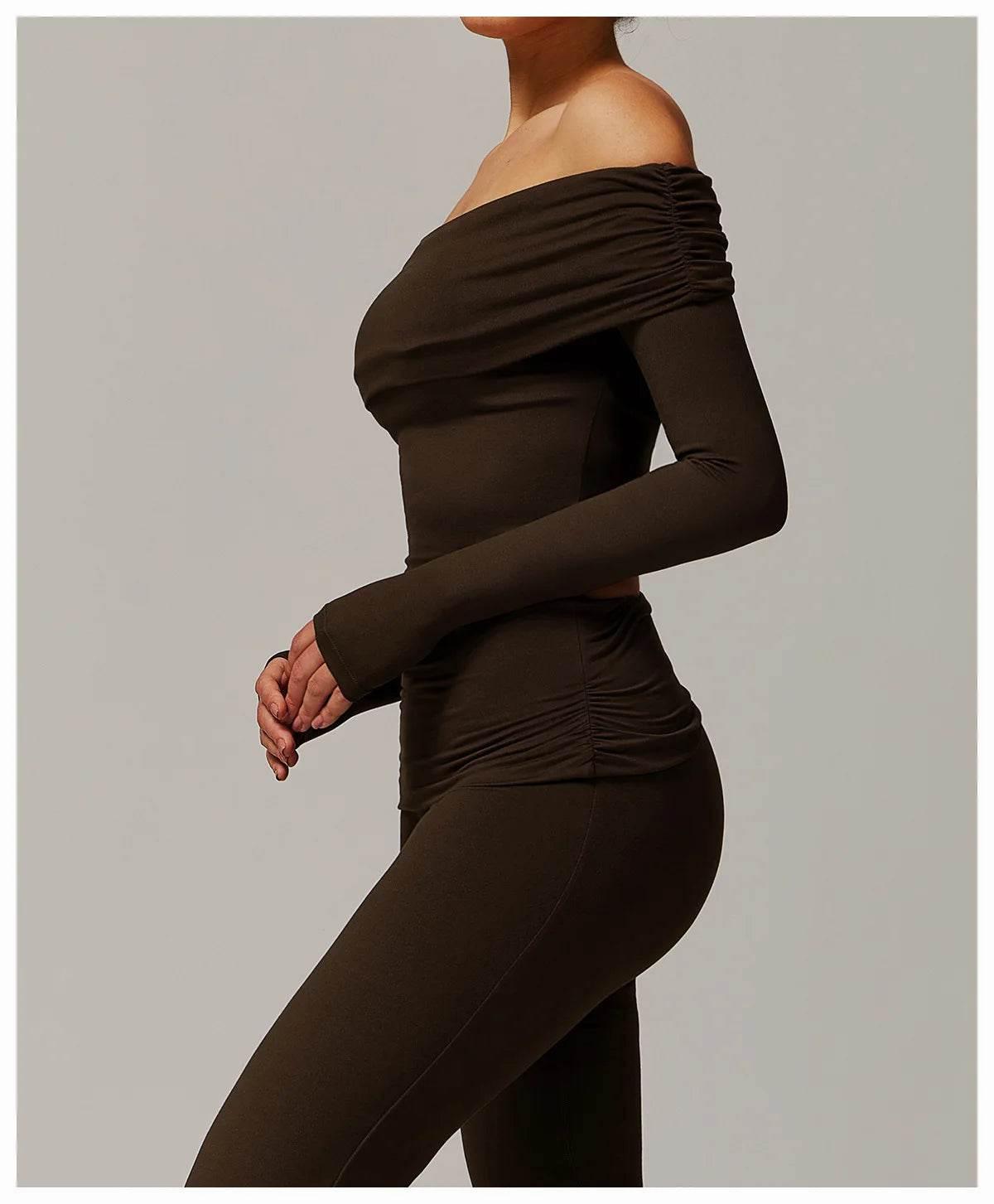 Sexy Yoga Long Sleeve Slim Fit Fitness Yoga Shirts Crop Top Women's Quick-drying Sport Tops Running Workout Women Gym Clothing - Empire P.E