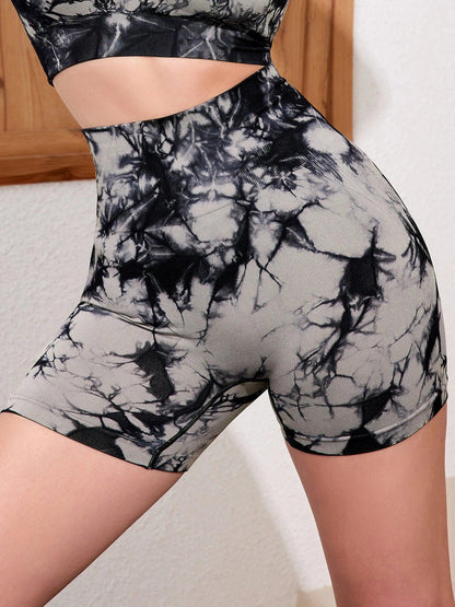 Butt Lifting Tie Dye Summer Shorts Woman High Waist - Empire P.E