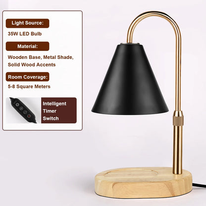 Candle Warmer Lamp with Timer Dimmable Wax Warmer Lamp