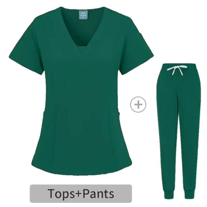 Medical Uniform Scrubs Hospital Working Scrubs Set Medical Nurse Dental Surgery Suit Workwear - Empire P.E