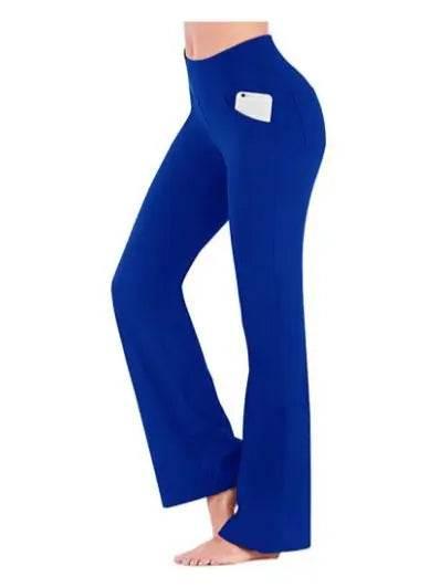 Ogilvy Mather Solid Elegant Female Lady Women's Legs Pants Palazzo Flared Wide Killer High Waist OL Ladies Career Long Trousers - Empire P.E
